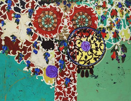 Beatriz Milhazes. Succulent Eggplants. 1996
