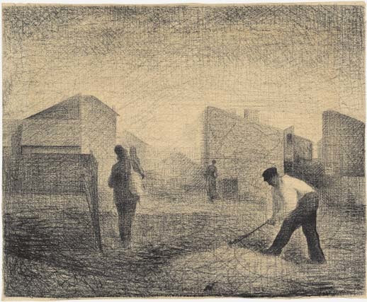 Georges Seurat. Stone Breaker, Le Raincy. c. 1879–81