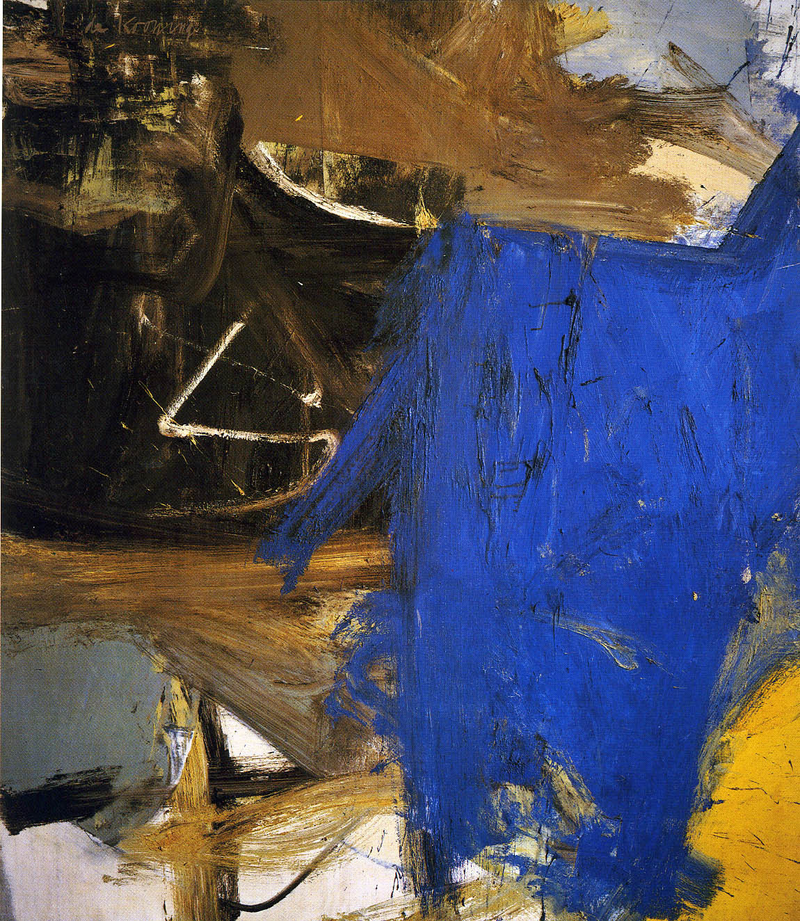 Oil on canvas  
80 x 70" (203.2 x 177.8 cm)  
Frame: 81 5/8 x 71 7/8" (207.3 x 182.6 cm)   
Private Collection  
© 2011 The Willem de Kooning Foundation / Artists Rights Society (ARS), New York