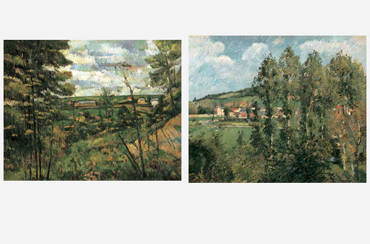 Paul Cézanne. Oise Valley. c. 1880
Camille Pissarro. Gisors, New Quarter. 1885