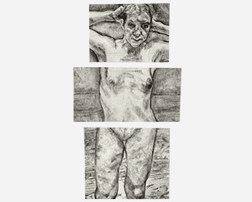 Lucian Freud
(British, born Germany 1922)
Head
Torso
Thighs
2001