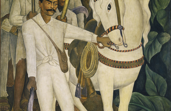 Diego Rivera. Agrarian Leader Zapata. 1931. Fresco, 7&#39; 9 3/4&#34; x 6&#39; 2&#34; (238.1 x 188 cm). The Museum of Modern Art. Abby Aldrich Rockefeller Fund