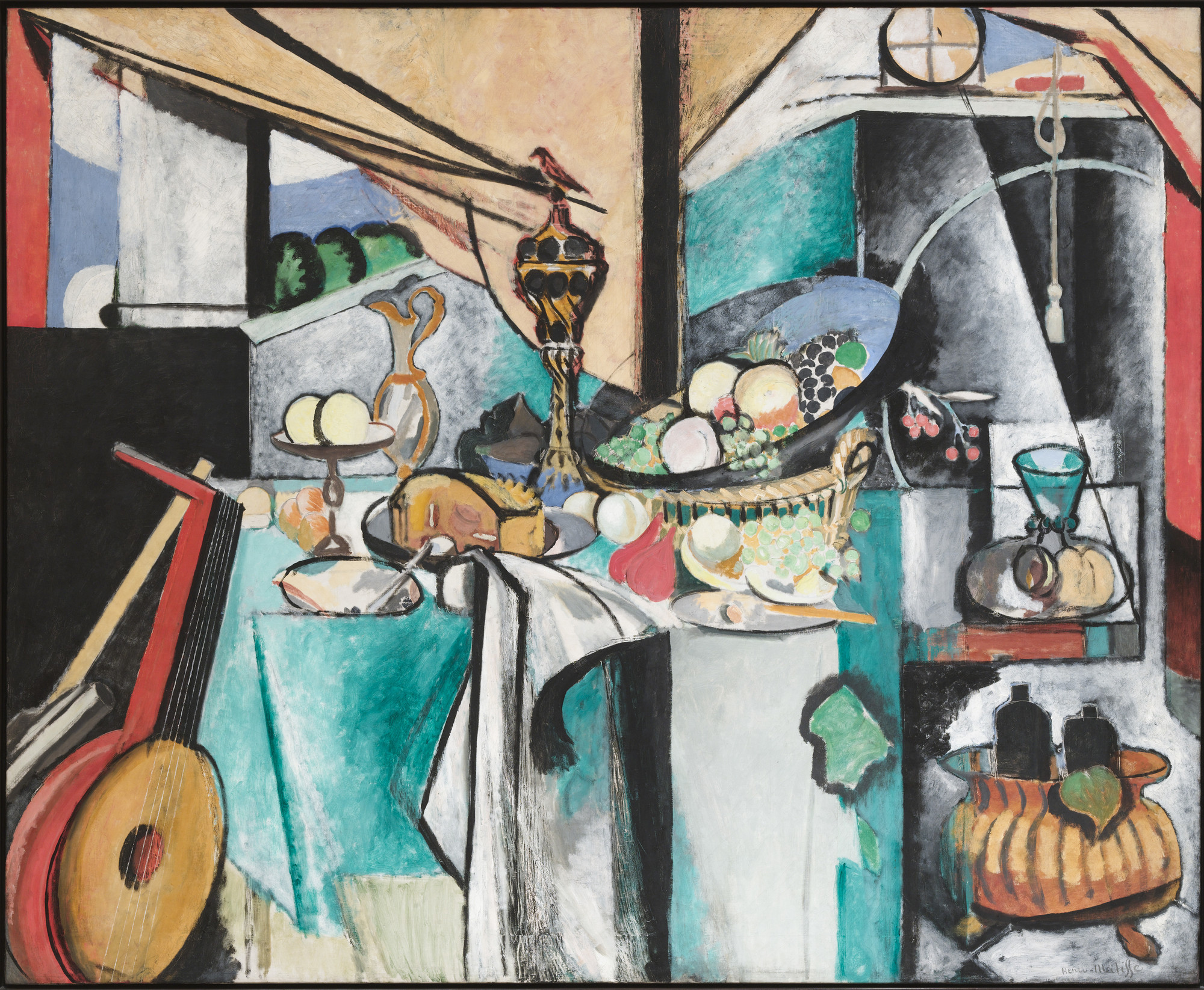Oil on canvas. 71 1/4" x 7' 3" (180.9 x 220.8 cm)  
 The Museum of Modern Art, New York. Gift and bequest of Florene M. Schoenborn and Samuel A. Marx, 1964  
 © 2010 Succession H. Matisse / Artists Rights Society (ARS), New York.
