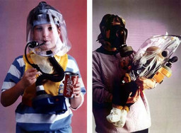 Bezalel Research & Development, Bezalel Academy of Art and Design (Israel, est. 1906). pictured left: Bardas Protective System for Children 1985–90 pictured right: Shmartaf Protective System for Toddlers 1988–91
