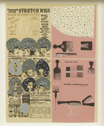 Ellen Gallagher. Black Combs from DeLuxe (detail). 2004–05. Photogravure, chine collé, oil, laser cutting, plasticine, and toy eyeballs, from a portfolio of 60 mixed media works, composition and sheet: 13 x 10" (33 x 25.4 cm). Publisher and printer: Two Palms Press, New York. Edition: 20. Acquired through the generosity of The Friends of Education of The Museum of Modern Art and The Speyer Family Foundation, Inc., with additional support from the General Print Fund. © 2012 Ellen Gallagher and Two Palms Press