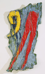 Red Tights with Fragment 9
Date: April 1961
Medium: Muslin soaked in plaster over wire frame, painted with enamel
Dimensions: 69 5/8 x 34 1/4 x 8 3/4" (176.7 x 87 x 22.2 cm)
Credit Line: Gift of G. David Thompson
MoMA Number: 387.1961