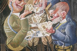Otto Dix (German, 1891-1969) Skat Players (Die Skatspieler) (later titled Card-Playing War Cripples [Kartenspielende Kriegskrüppel]) 1920