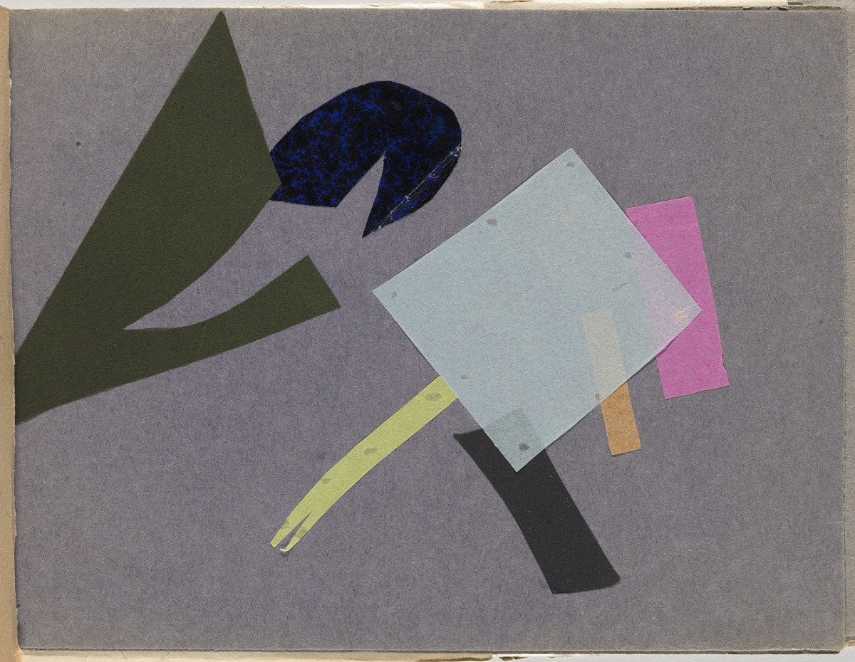 Illustrated book with twelve collage illustrations  
 Publisher: Andrei Shemshurin, Petrograd  
 Edition: 100 (12 known examples)  
 The Museum of Modern Art, New York. Gift of The Judith Rothschild Foundation