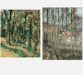 Paul Cézanne. Orchard, Cote Saint-Denis, at Pontoise. 1877 Camille Pissarro. Orchard, Cote Saint-Denis, at Pontoise. 1877