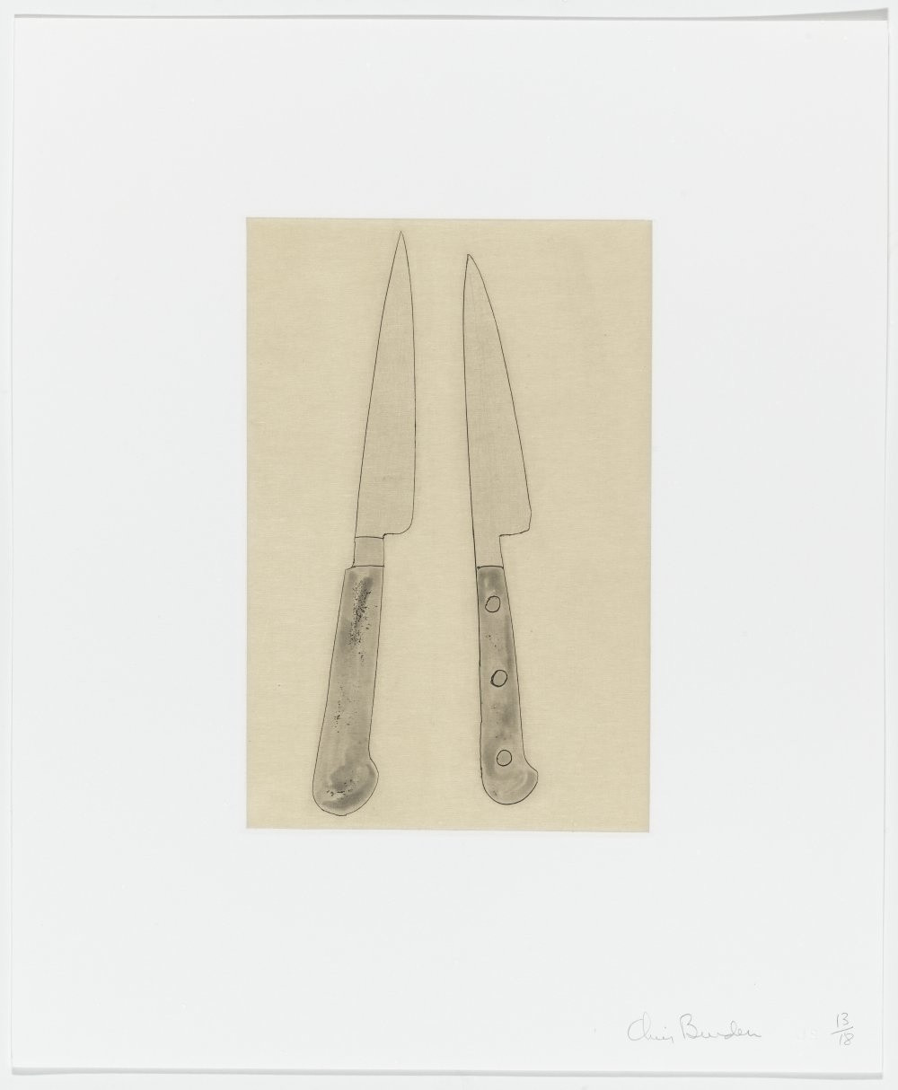 Chris Burden. Coyote Stories. 2005. Portfolio of ten etchings, five with aquatint, and 25 digital prints with chine collé plate: (see child records); sheet (each): 14 15/16 x 12 3/8" (38 x31.5 cm). Monroe Wheeler Fund