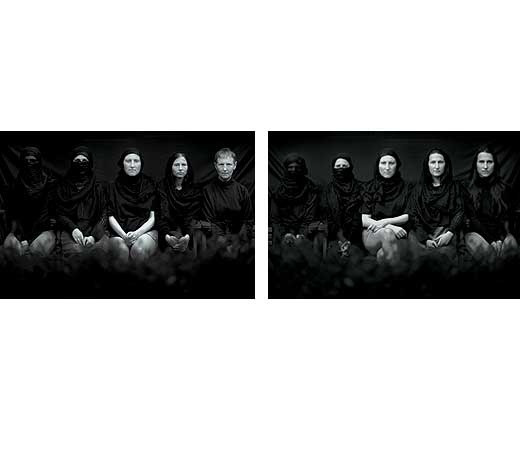 Jananne Al-Ani
(b. 1966 in Kirkuk, Iraq, lives and works in London)
Untitled I and II
1996