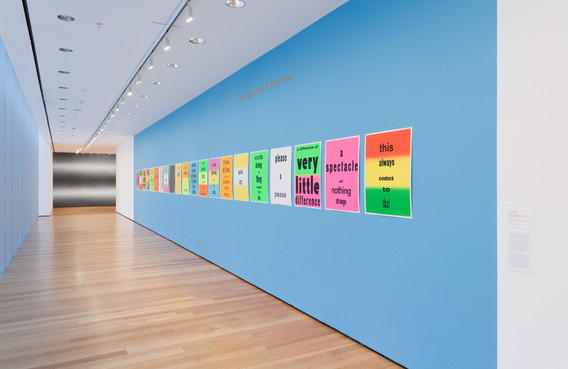 Set of twenty one letterpress posters Sheet: 28 × 22&#34; (71.1 × 55.9 cm) The Museum of Modern Art Library © 2014 Eve Fowler