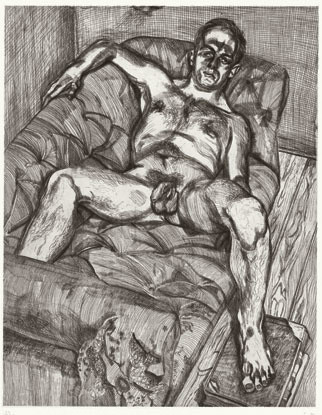 Lucian Freud
(British, born Germany 1922)
Man Posing
1985, published 1986