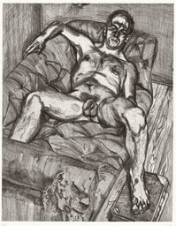 Lucian Freud
(British, born Germany 1922)
Man Posing
1985, published 1986