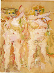 Oil and graphite on paper mounted on masonite
  19 5/8 x 14 5/8" (49.8 x 37.1 cm)
  Private collection, courtesy Timothy Taylor Gallery
  © 2011 The Willem de Kooning Foundation / Artists Rights Society (ARS), New York
