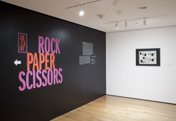Introduction to the exhibition Rock, Paper, Scissors.