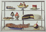 Pastry Case, I Date: 1961-62 Medium: Burlap and muslin soaked in plaster, painted with enamel, metal bowls, and ceramic plates in glass-and-metal case Dimensions: 20 3/4 x 30 1/8 x 14 3/4" (52.7 x 76.5 x 37.3 cm) Credit Line: The Sidney and Harriet Janis Collection MoMA Number: 639.1967.a-dd