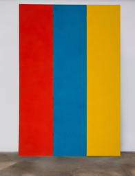 Matt Connors. Variable Foot. 2014. Acrylic on canvas, three parts, each 18' x 44"; overall: 216 x 132" (548.6 x 335.3 cm). Courtesy Herald St, London, Cherry and Martin, Los Angeles, and CANADA