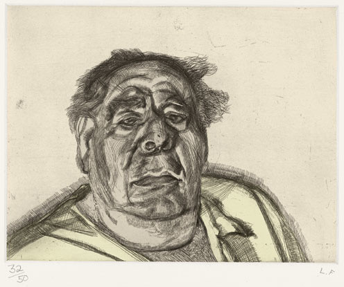 Lucian Freud
(British, born Germany 1922)
Lord Goodman in His Yellow Pyjamas
1987