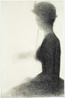 Georges Seurat. Seated Woman with a Parasol (study for A Sunday on La Grande Jatte). c. 1884–85