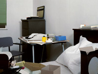 Thomas Demand. Room (Zimmer). 1996. Chromogenic color print. 67 3/4" x 7' 7 3/8" (172 x 232 cm). The Museum of Modern Art, New York. Gift of the Nina W. Werblow Charitable Trust. © 2005 Thomas Demand
