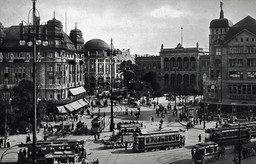 Potsdamer Platz, Berlin. c. 1910. Postcard. Thomas-ullstein bild/The Granger Collection, New York