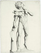Georges Seurat. Antique Statue, Satyr with Goat. c. 1877–79
