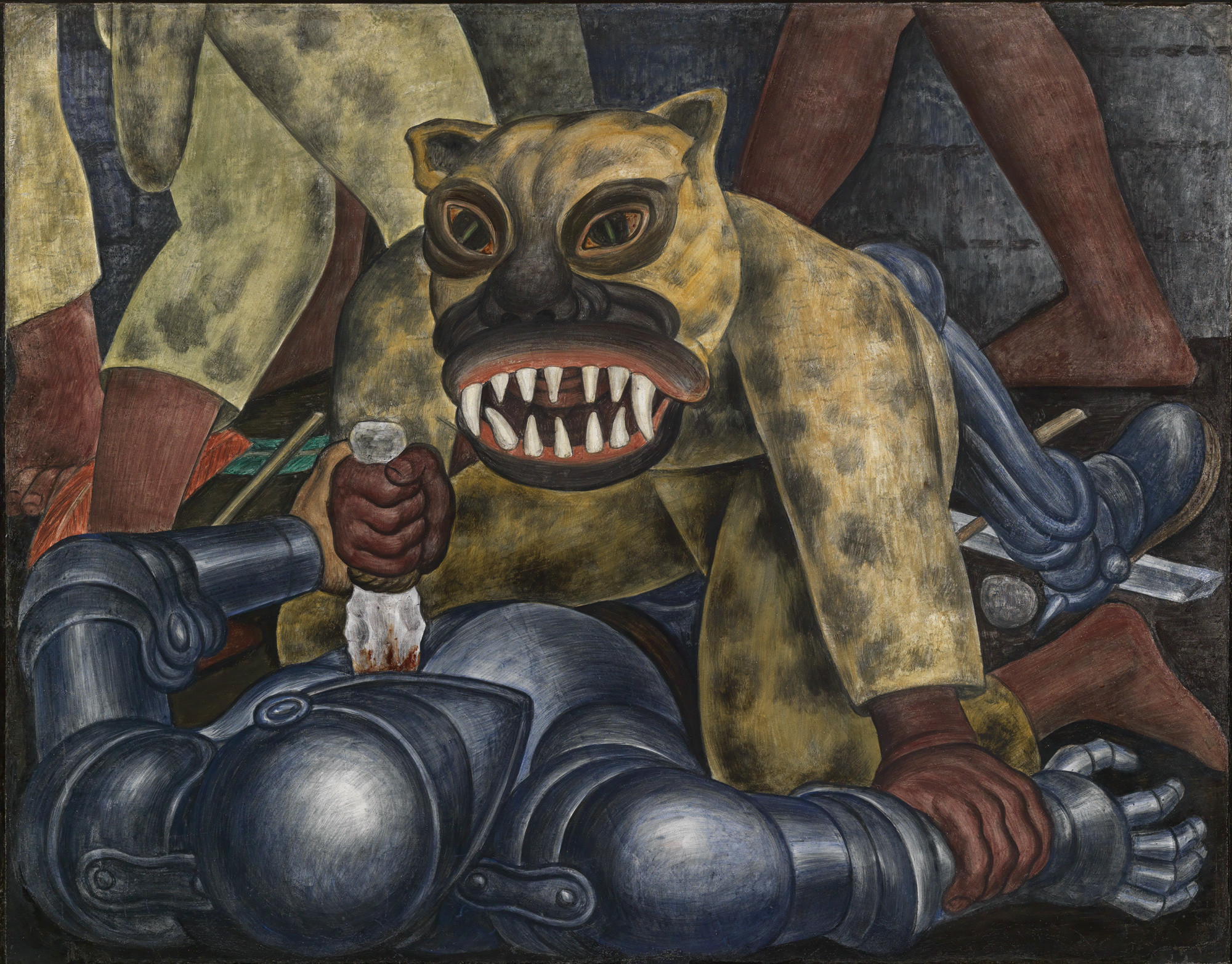 Water based paint on plaster fresco mounted on cement
41 x 52 1/2 x 3" (104.1 x 133.4 x 7.6 cm)
Smith College Museum of Art. Northhampton, Massachusetts.
Purchased with the Winthrop Hillyer Fund.