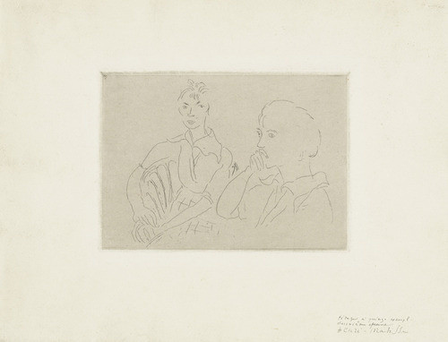 Etching, plate: 5 1/16 x 7 1/16" (12.9 x 17.9 cm); sheet: 9 13/16 x 12 13/16" (25 x 32.5 cm).  
The Museum of Modern Art, New York. Abby Aldrich Rockefeller Fund.  
 © 2010 Succession H. Matisse, Paris / Artists Rights Society (ARS), New York