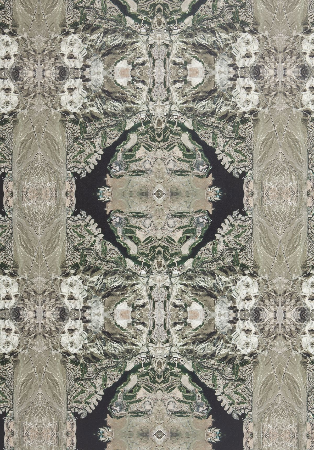 Andrea Zittel, Wall Sprawl (Next to Las Vegas Bay), 2008. Multiple of wallpaper, dimensions vary. Gift of the artist, through Andrea Rosen Gallery, New York. © 2012 Andrea Zittel. 