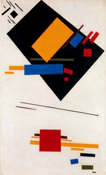 Kazimir Malevich paintings at the “0.10” exhibition, 1915