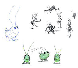 DeAnn Cobb, Becky Neiman
Original drawings by Geefwee Boedoe, Bill Cone, Jason Katz, Dan Lee, Bud Luckey, Bob Pauley
A Bug's Life: Character Design
A Bug's Life, 1998