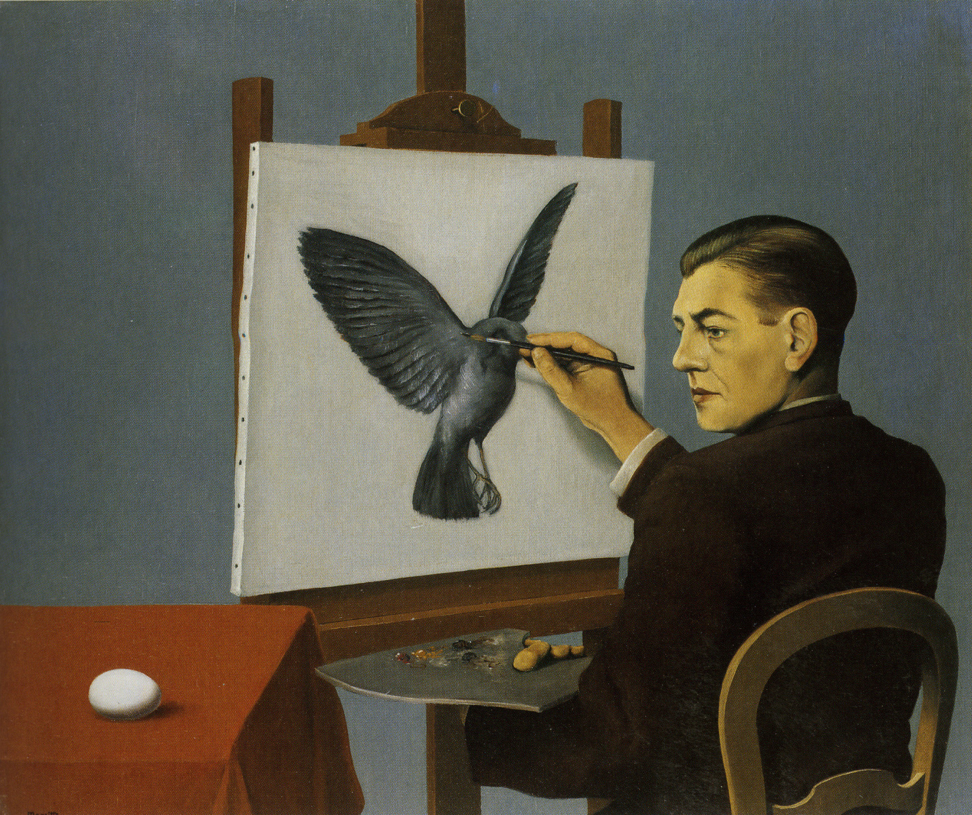 René Magritte. _La Clairvoyance (Clairvoyance)._ Brussels, 1936