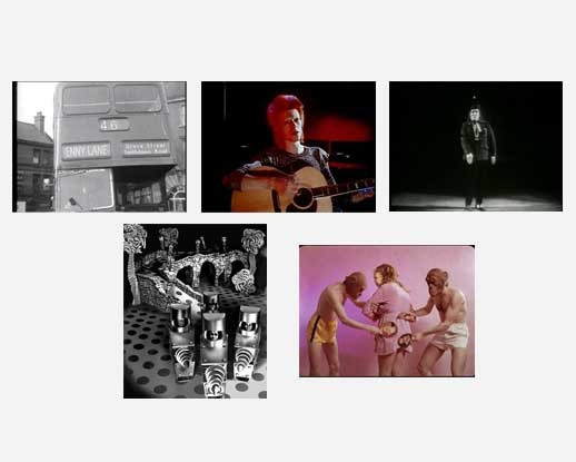 The Beatles. Penny Lane. 1967
David Bowie and Mick Rock. Space Oddity. 1972
Captain Beefheart (Don Van Vliet). Lick My Decals Off, Baby. 1970
The Residents. The Third Reich 'n' Roll (also known as The Land of 1,000 Dances). 1975
Devo. Secret Agent Man. 1976