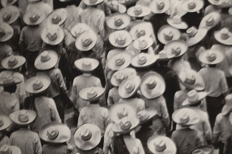 Tina Modotti. Workers Parade. 1926. Gelatin silver print, 8 7/16 x 7 5/16&#34; (21.5 x 18.6 cm). The Museum of Modern Art, New York. Given anonymously