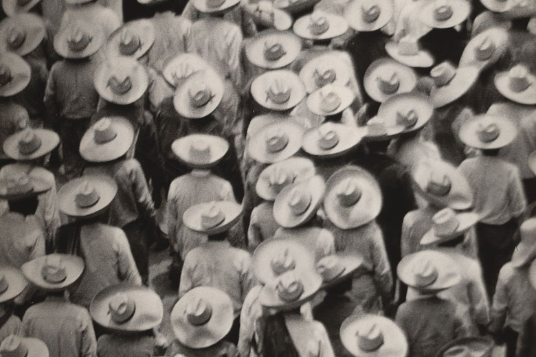 Tina Modotti. Workers Parade. 1926. Gelatin silver print, 8 7/16 x 7 5/16" (21.5 x 18.6 cm). The Museum of Modern Art, New York. Given anonymously