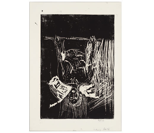 Georg Baselitz. Frau am Fenster (Woman at the Window). State I, 1979