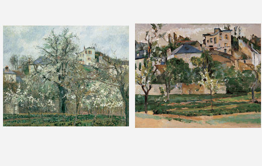 Camille Pisarro. Kitchen Garden, Trees in Flower, Spring, Pontoise. 1877
Paul Cézanne. The Garden of Maubuisson, Pontoise. 1877