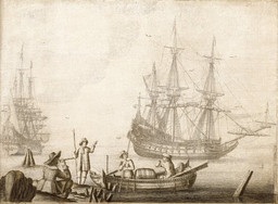 Oil on panel
Composition: 11 5/16 x 15 3/8" (28.7 x 39.1 cm)
National Maritime Museum, Greenwich, London. Caird Fund