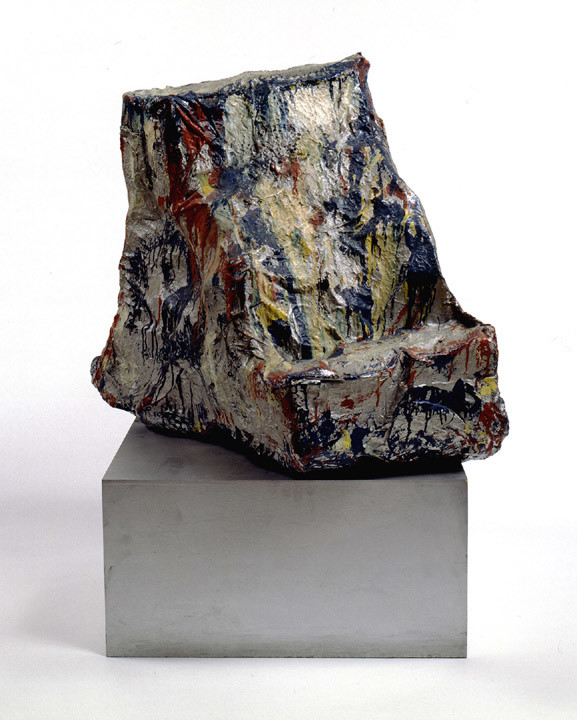 Cash Register
Date: 1961
Medium: Muslin soaked in plaster over wire, painted with enamel
Dimensions: 27 3/4 x 28 1/4 x 38 1/4" (70.5 x 71.8 x 97.2 cm)
Credit Line: Courtesy Locksley Shea Gallery
