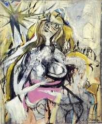 Oil and enamel on fiberboard
 53 3/8 x 44 5/8" (136.2 x 113.3 cm)
 Hirschhorn Museum and Sculpture Garden, Smithosian Institute, Washington D.C
 Gift of Joshep H. Hirshhorn Foundation, 1966
 © 2011 The Willem de Kooning Foundation / Artists Rights Society (ARS), New York