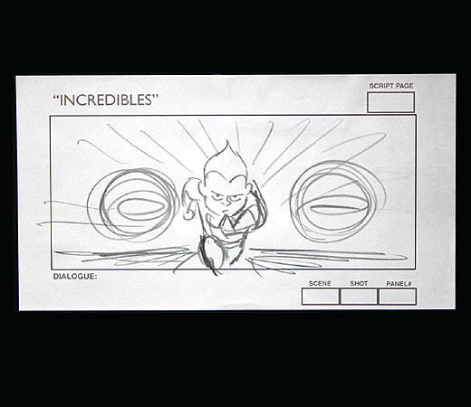 Ted Mathot
Rough story sketch
The Incredibles, 2004