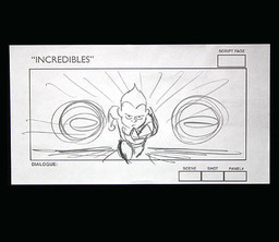 Ted Mathot
Rough story sketch
The Incredibles, 2004