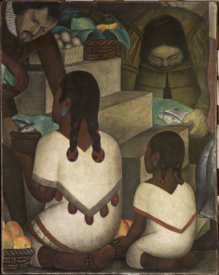 Water based paint on plaster fresco mounted on cement
49 x 39 1/8 x 3" (124.5 x 99.4 x 7.6cm)
Smith College Museum of Art. Northampton, Massachusetts
Gift of Mrs. Dwight W. Marrow