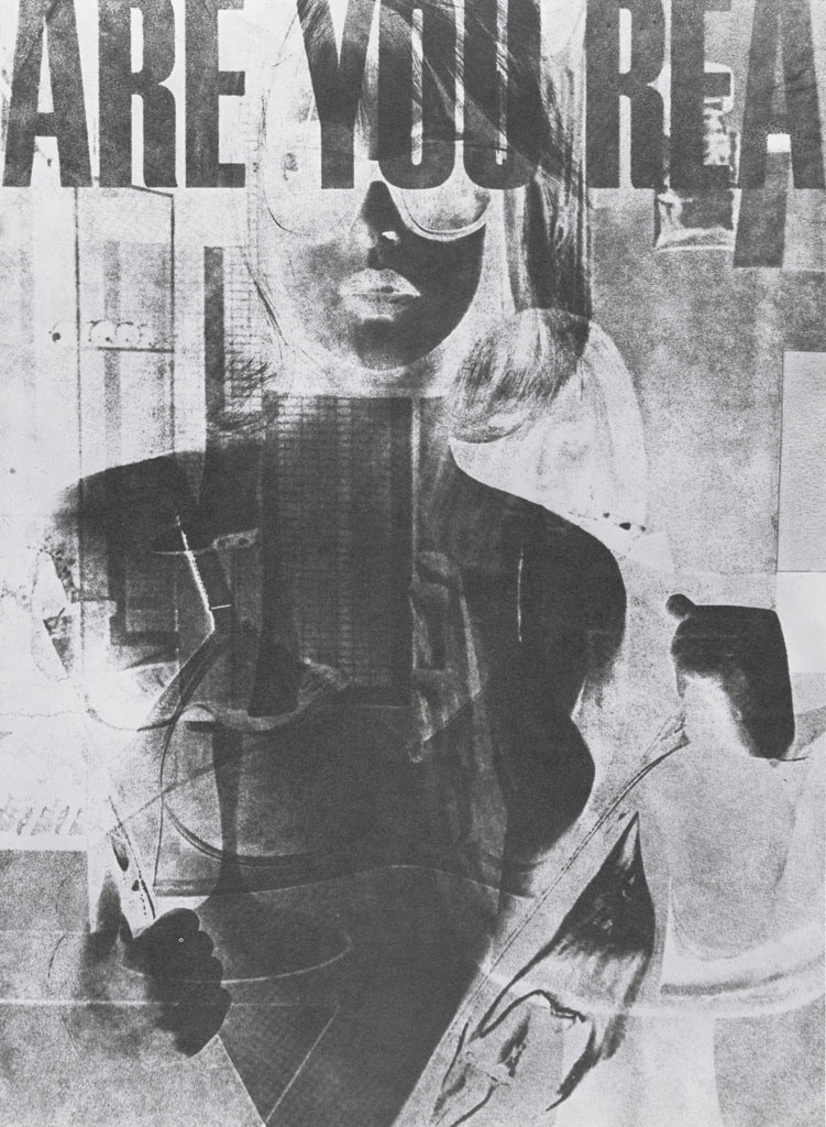 Robert Heinecken (American, 1931–2006). _Are You Rea #1._ 1964–68. Lithograph, 10 13/16 x 7 7/8" (27.4 x 20cm). Mr. and Mrs. Clark Winter Fund. © 2013 The Robert Heinecken Trust