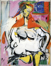 Oil, enamel, and charcoal on canvas
 60 x 47 7/8" (152.4 x 121.6 cm)
 Private Collection
 © 2011 The Willem de Kooning Foundation / Artists Rights Society (ARS), New York