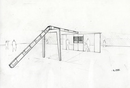 Jean Prouvé. House for a Primary School Headmistress, Bouqueval, France. 1949 (realized); 2008 (partial reconstruction).