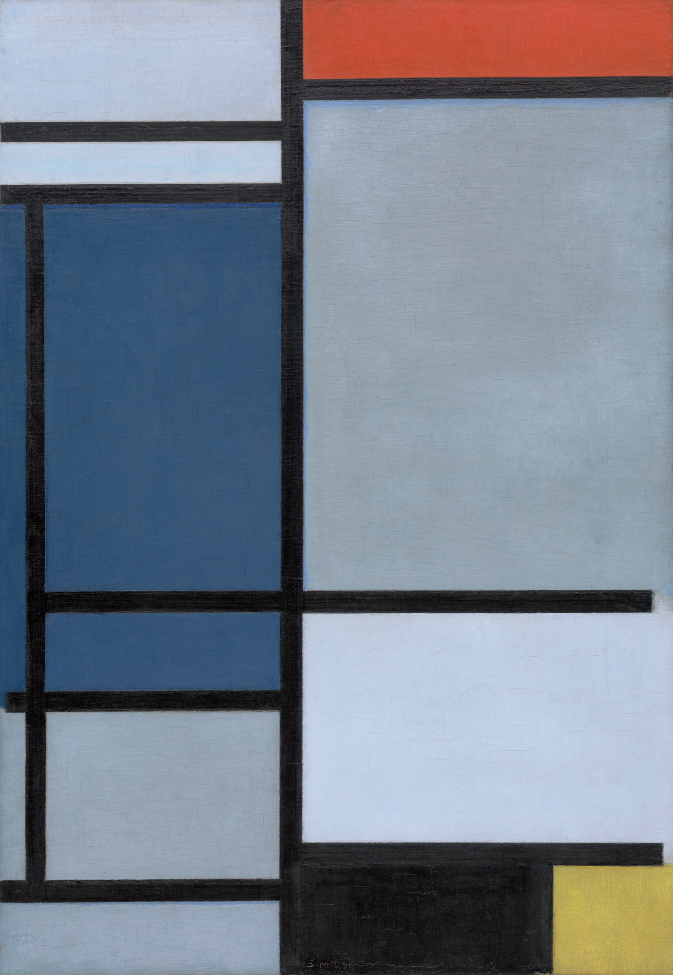 Steffani Jemison, Piet Mondrian, _Composition with Red, Blue, Black, Yellow and Grey_
