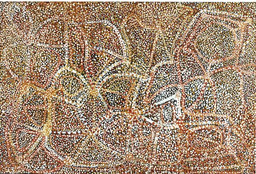 Emily Kam Kngwarray. Anaty (Wild Potato), 1989 and Ankerr (Emu), 1990