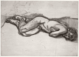 Lucian Freud
(British, born Germany 1922)
Naked Man on a Bed (state I)
1987